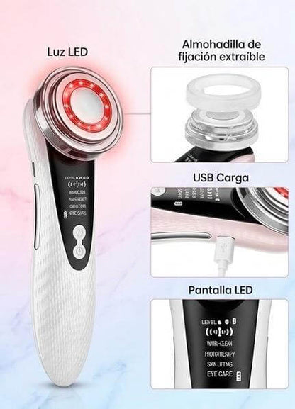 Masajeador facial Ledterapia